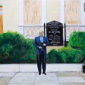 Jesus Wept (Donald Trump photo op outside St. John’s Church) – Original painting